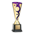 Cyclone Cup 1" Insert Holder on Black Square Base, Black 8"-D&G Trophies Inc.-D and G Trophies Inc.