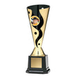 Cyclone Cup 1" Insert Holder on Black Square Base, Black 8"-D&G Trophies Inc.-D and G Trophies Inc.