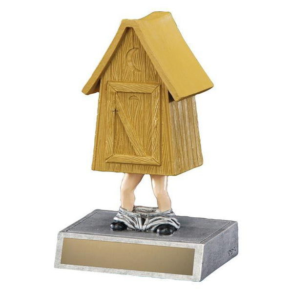 outhouse distinctive resin trophy-D&G Trophies Inc.-D and G Trophies Inc.