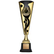 XL Cyclone Cup 2" Insert Holder on Black Square Base, Gold-D&G Trophies Inc.-D and G Trophies Inc.